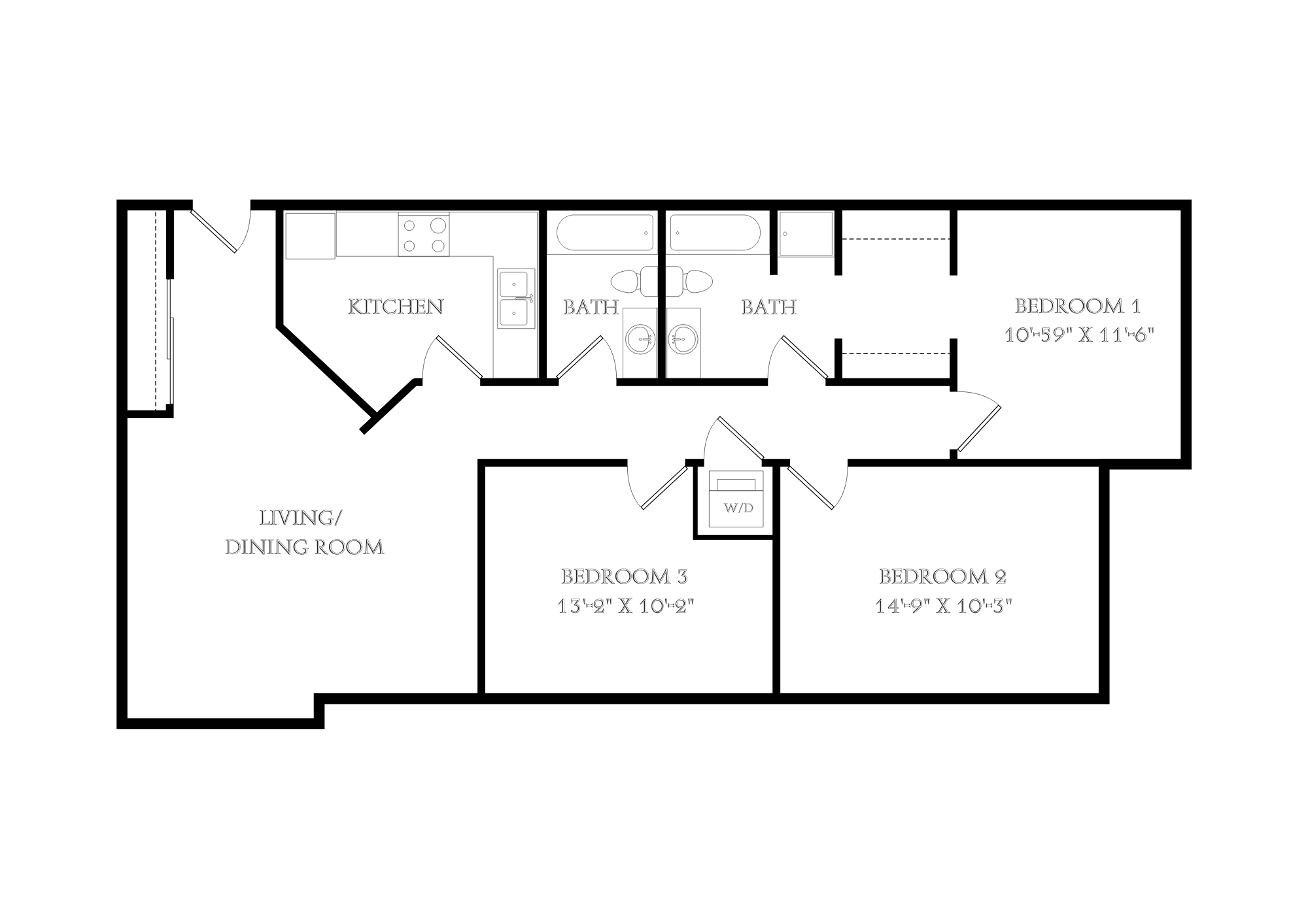 3x2 floor plan
